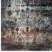 Modway Success Tahira Transitional Distressed Vintage Floral Moroccan Trellis Area Rug in Gray - Detail View