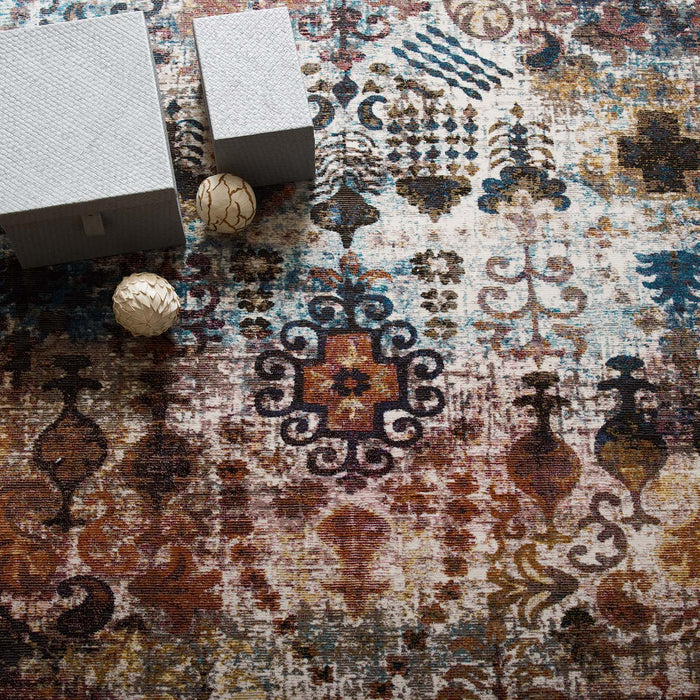 Modway Success Tahira Transitional Distressed Vintage Floral Moroccan Trellis Area Rug - View 17