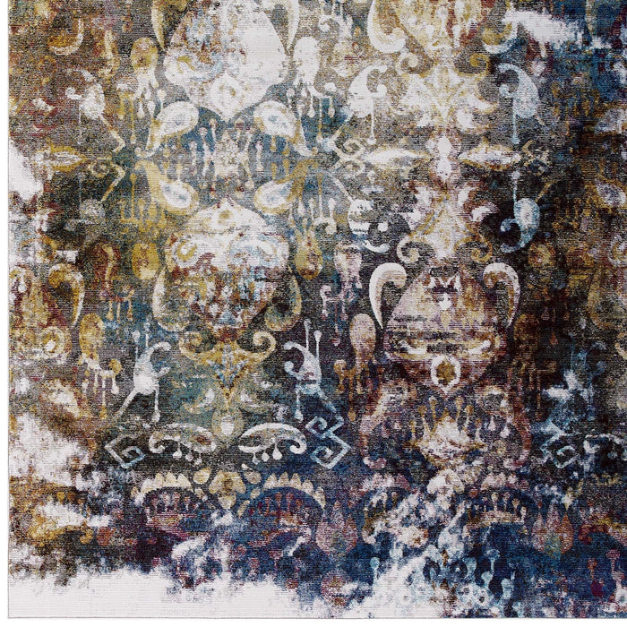 Success Jayla Transitional Distressed Vintage Floral Moroccan Trellis Area Rug