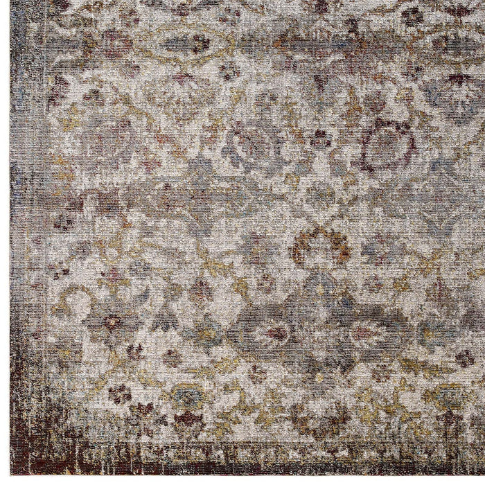 Modway Success Kaede Distressed Vintage Floral Moroccan Trellis Area Rug - View 19