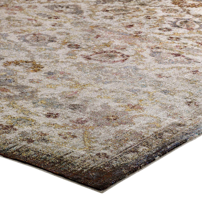 Modway Success Kaede Distressed Vintage Floral Moroccan Trellis Area Rug - View 20