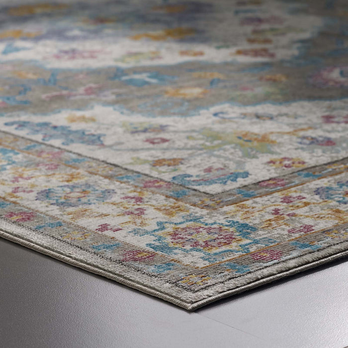 Modway Success Anisah Distressed Floral Vintage Medallion Area Rug - View 31