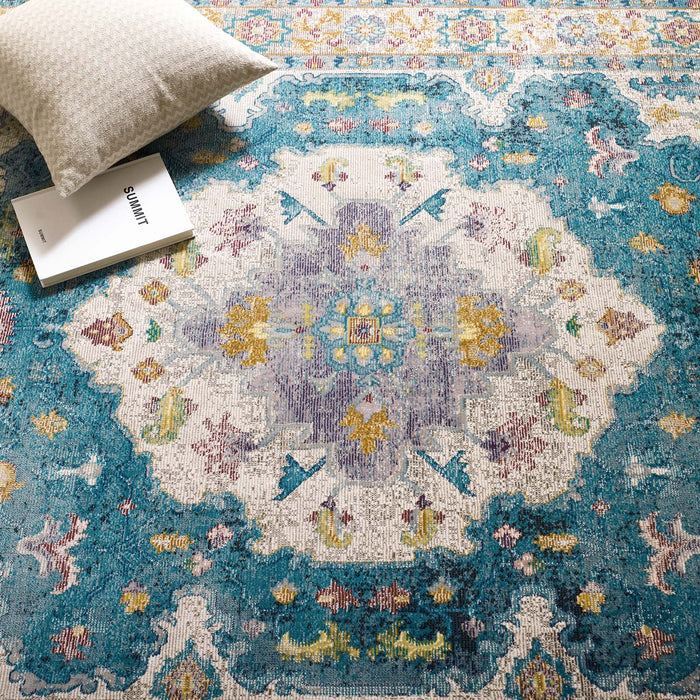 Success Anisah Distressed Floral Vintage Medallion Area Rug