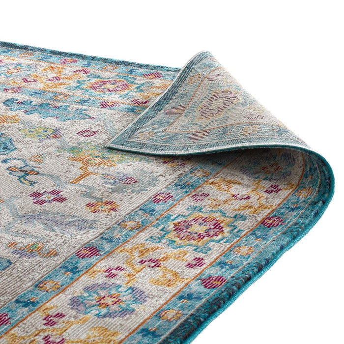 Modway Success Anisah Distressed Floral Vintage Medallion Area Rug - View 48