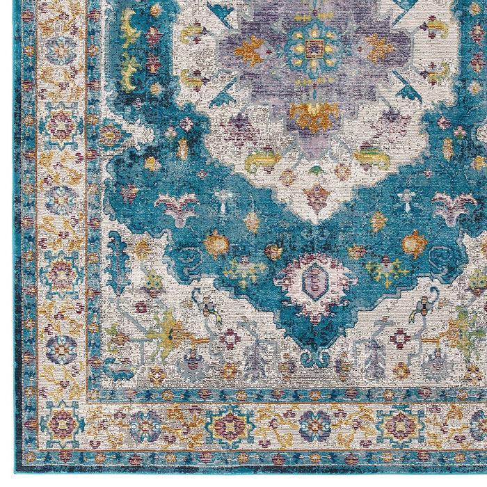 Modway Success Anisah Distressed Floral Vintage Medallion Area Rug - View 59
