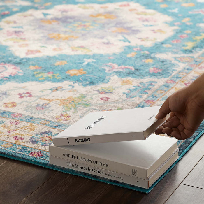 Success Anisah Distressed Floral Vintage Medallion Area Rug