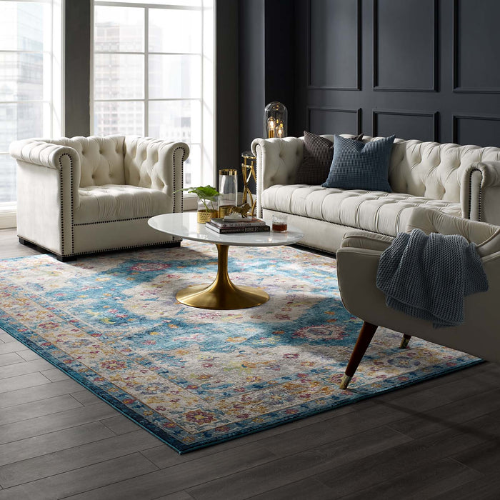 Modway Success Anisah Distressed Floral Vintage Medallion Area Rug - View 56