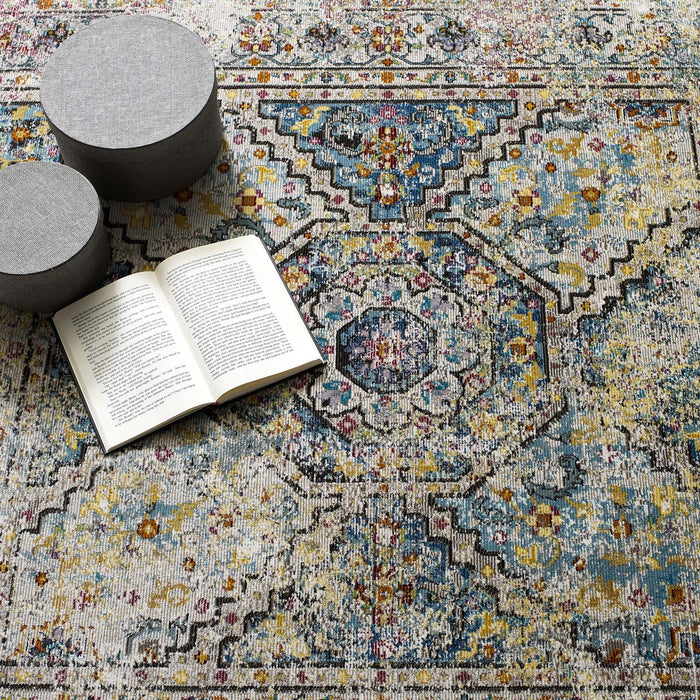 Modway Success Jacinda Distressed Vintage Floral Vintage Medallion Area Rug - View 16