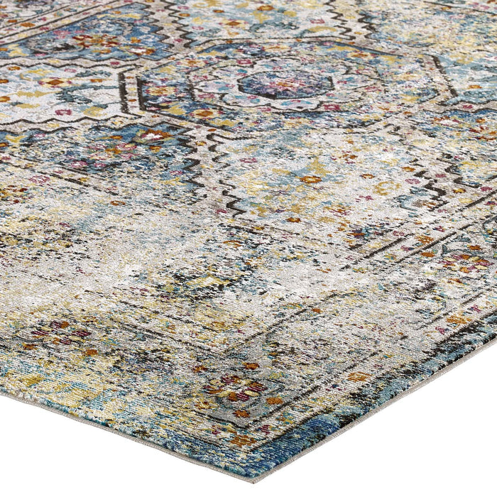 Modway Success Jacinda Distressed Vintage Floral Vintage Medallion Area Rug - View 20