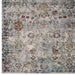 Modway Success Manuka Distressed Vintage Floral Lattice Area Rug in Gray - Detail View