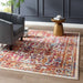 Modway Entourage Jessa Distressed Vintage Floral Lattice Area Rug - Installation View