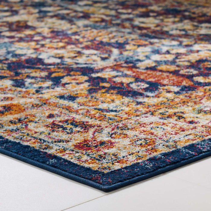 Modway Entourage Jessa Distressed Vintage Floral Lattice Area Rug - View 17