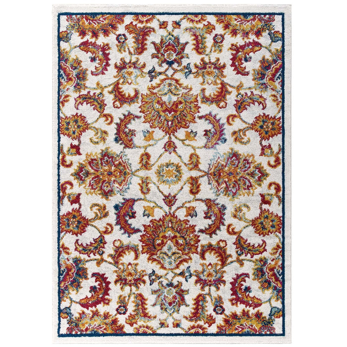 Modway Entourage Azami Distressed Vintage Floral Lattice Area Rug - View 15