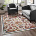 Modway Entourage Azami Distressed Vintage Floral Lattice Area Rug - Installation View