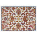 Modway Entourage Azami Distressed Vintage Floral Lattice Area Rug in White
