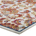 Modway Entourage Azami Distressed Vintage Floral Lattice Area Rug - Dimensions