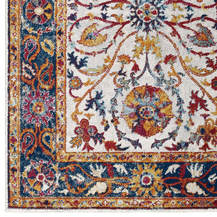 Modway Entourage Samira Distressed Vintage Floral Vintage Medallion Area Rug - View 11