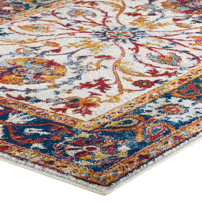 Modway Entourage Samira Distressed Vintage Floral Vintage Medallion Area Rug - View 12
