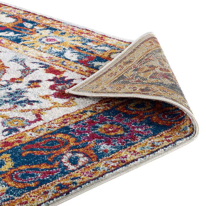 Modway Entourage Samira Distressed Vintage Floral Vintage Medallion Area Rug - View 13