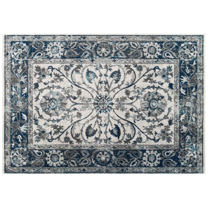 Modway Entourage Samira Distressed Vintage Floral Vintage Medallion Area Rug - View 19