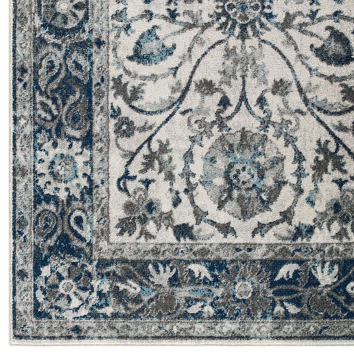Modway Entourage Samira Distressed Vintage Floral Vintage Medallion Area Rug - View 20