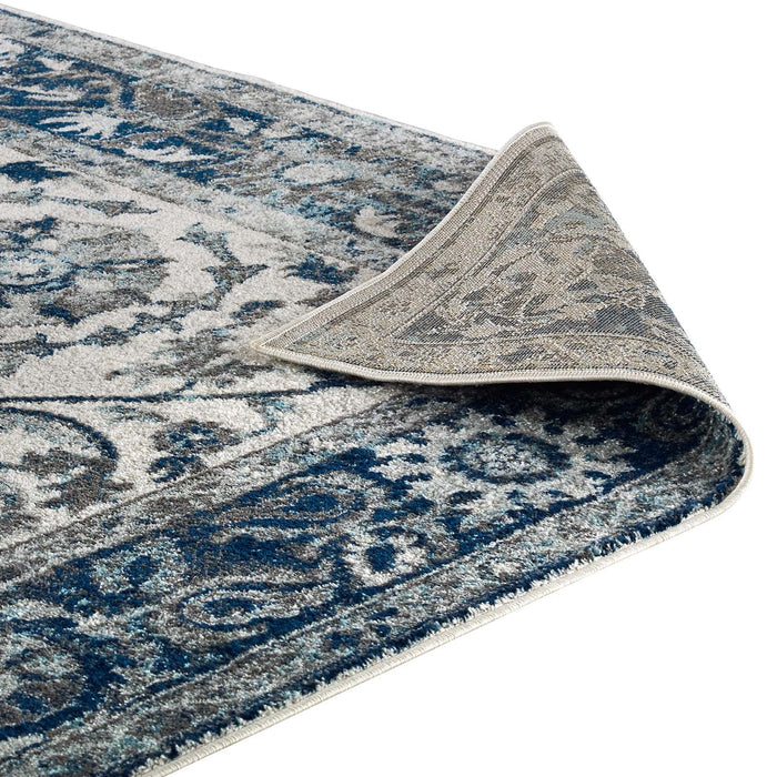 Modway Entourage Samira Distressed Vintage Floral Vintage Medallion Area Rug - View 22