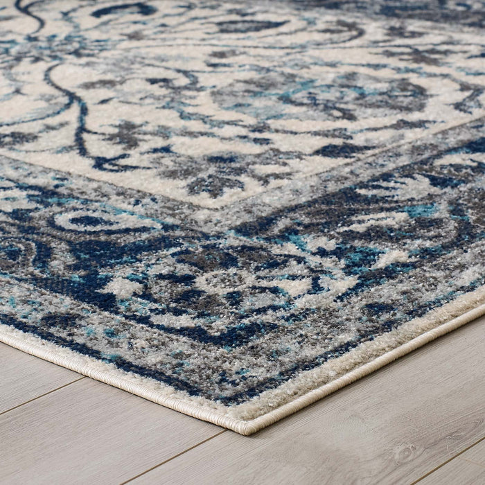 Modway Entourage Samira Distressed Vintage Floral Vintage Medallion Area Rug - View 23