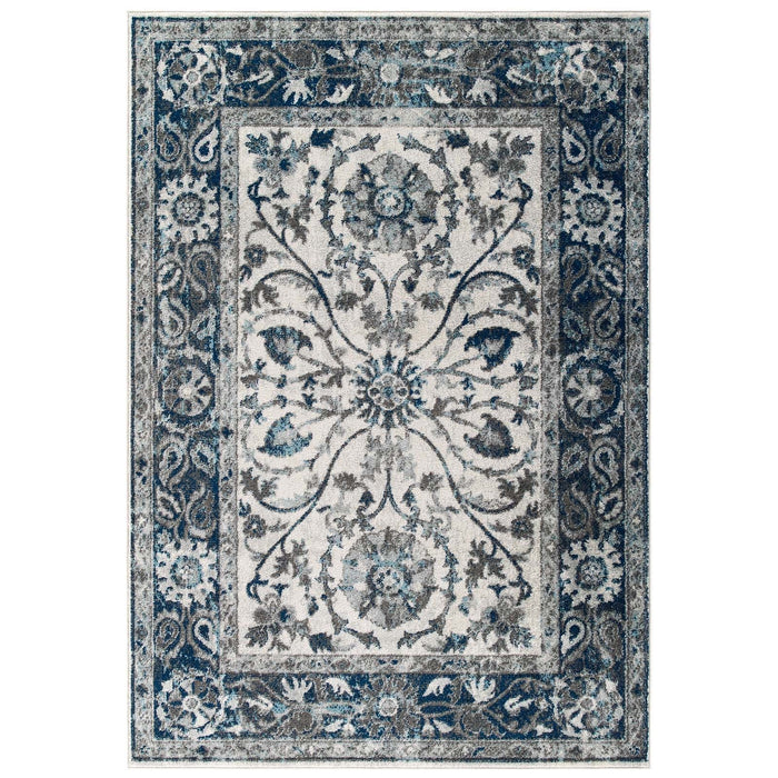 Modway Entourage Samira Distressed Vintage Floral Vintage Medallion Area Rug - View 18