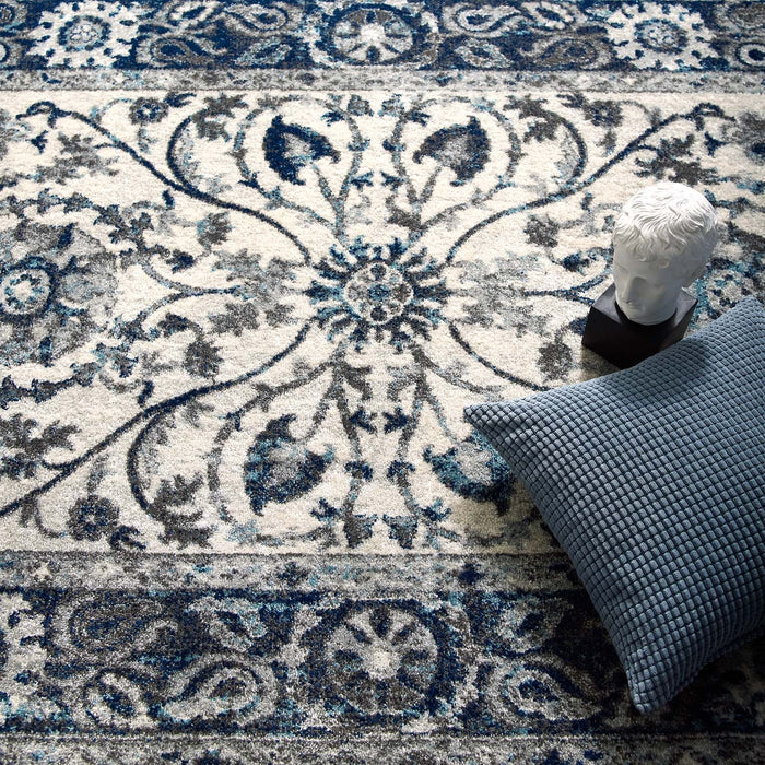 Modway Entourage Samira Distressed Vintage Floral Vintage Medallion Area Rug - View 25