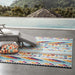 Modway Reflect Cadhla Vintage Abstract Geometric Lattice Indoor and Outdoor Area Rug - View 9