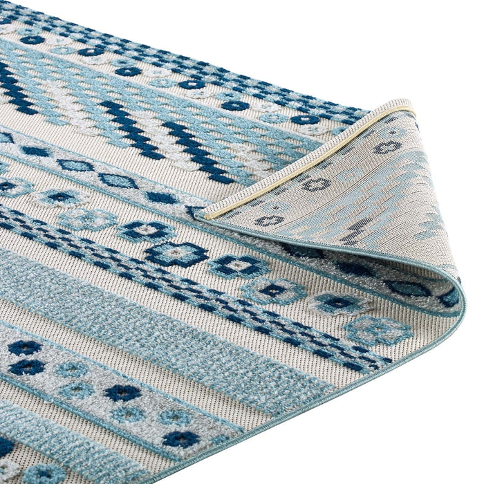 Modway Reflect Cadhla Vintage Abstract Geometric Lattice Indoor and Outdoor Area Rug - View 23