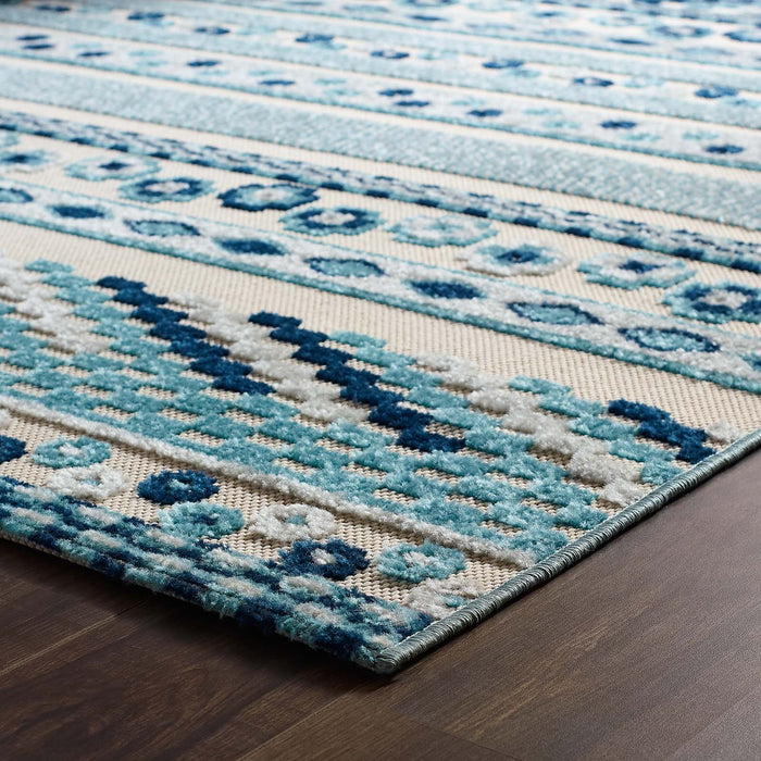 Modway Reflect Cadhla Vintage Abstract Geometric Lattice Indoor and Outdoor Area Rug - View 24