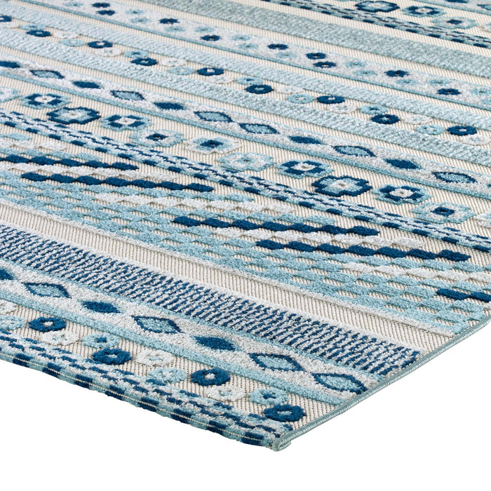 Modway Reflect Cadhla Vintage Abstract Geometric Lattice Indoor and Outdoor Area Rug - View 31