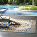 Modway Reflect Ansel Distressed Floral Vintage Medallion Indoor and Outdoor Area Rug - View 9