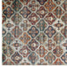 Modway Tribute Azalea Distressed Vintage Floral Lattice Area Rug in Gray - Detail View