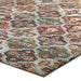 Modway Tribute Azalea Distressed Vintage Floral Lattice Area Rug - Close-Up