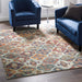 Modway Tribute Azalea Distressed Vintage Floral Lattice Area Rug - View 9
