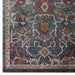 Modway Tribute Every Distressed Vintage Floral Area Rug in Blue - Detail View