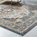 Modway Tribute Diantha Distressed Vintage Floral Vintage Medallion Area Rug - Dimensions