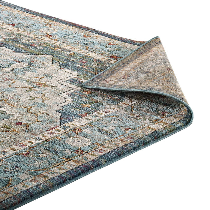 Modway Tribute Diantha Distressed Vintage Floral Vintage Medallion Area Rug - View 12