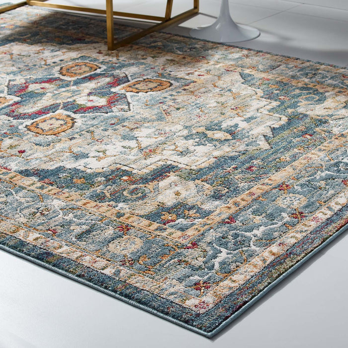 Modway Tribute Diantha Distressed Vintage Floral Vintage Medallion Area Rug - View 13