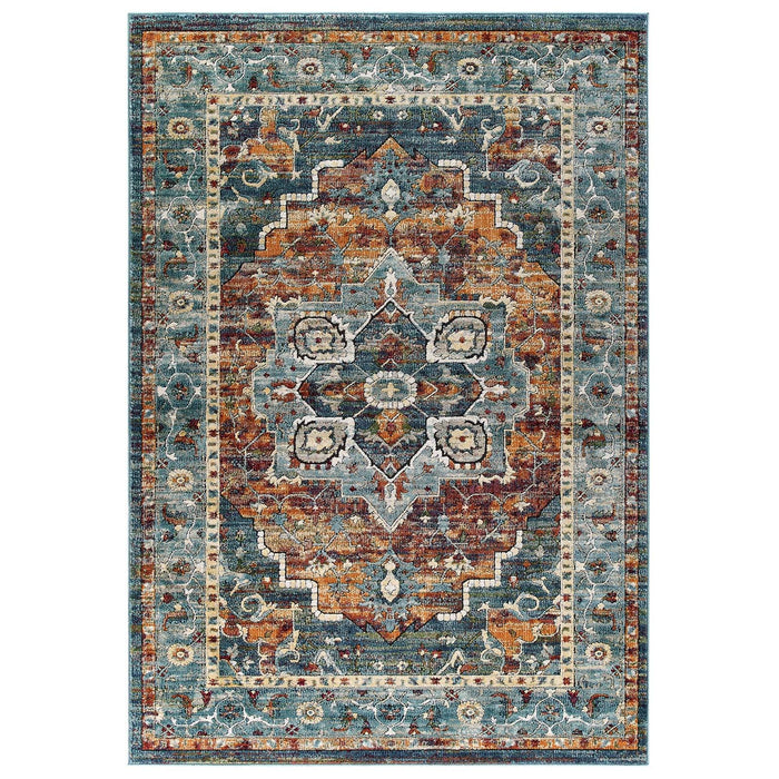 Modway Tribute Diantha Distressed Vintage Floral Vintage Medallion Area Rug - View 16