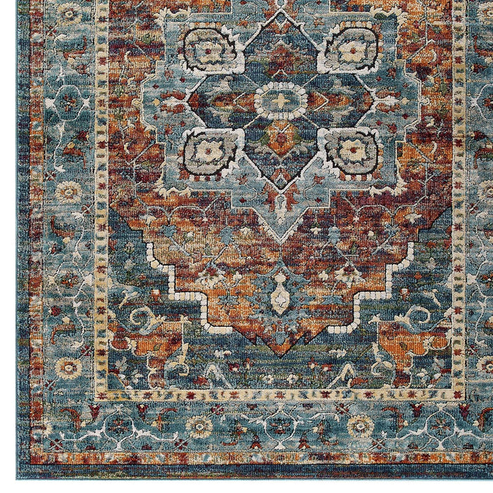 Modway Tribute Diantha Distressed Vintage Floral Vintage Medallion Area Rug - View 17