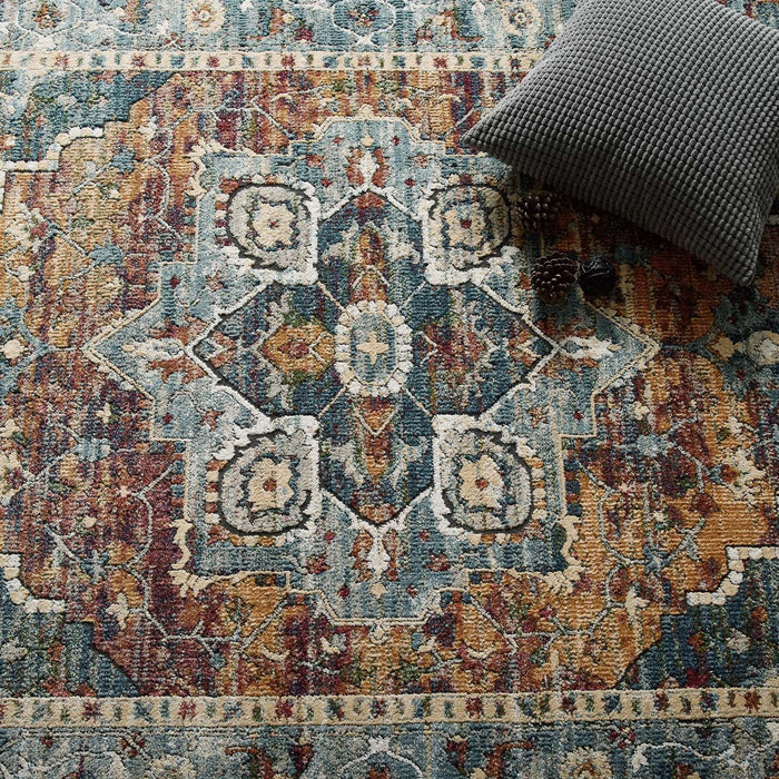 Modway Tribute Diantha Distressed Vintage Floral Vintage Medallion Area Rug - View 21