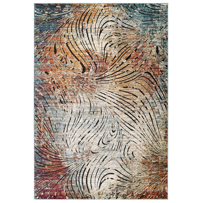Modway Tribute Ember Contemporary Modern Vintage Mosaic Area Rug - View 11
