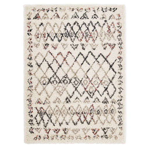 Skadi Rainbow Diamond  Shag Area Rug - alternate angle view