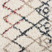 Skadi Rainbow Diamond  Shag Area Rug - detail close-up
