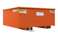 Vestil R-125-HD-OR Steel Rotating Heavy Duty Box Hopper 1-1/4 Cubic Yard 6,000 lb. Capacity Orange
