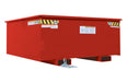 Vestil R-125-HD-RD Steel Rotating Heavy Duty Box Hopper 1-1/4 Cubic Yard 6,000 lb. Capacity Red