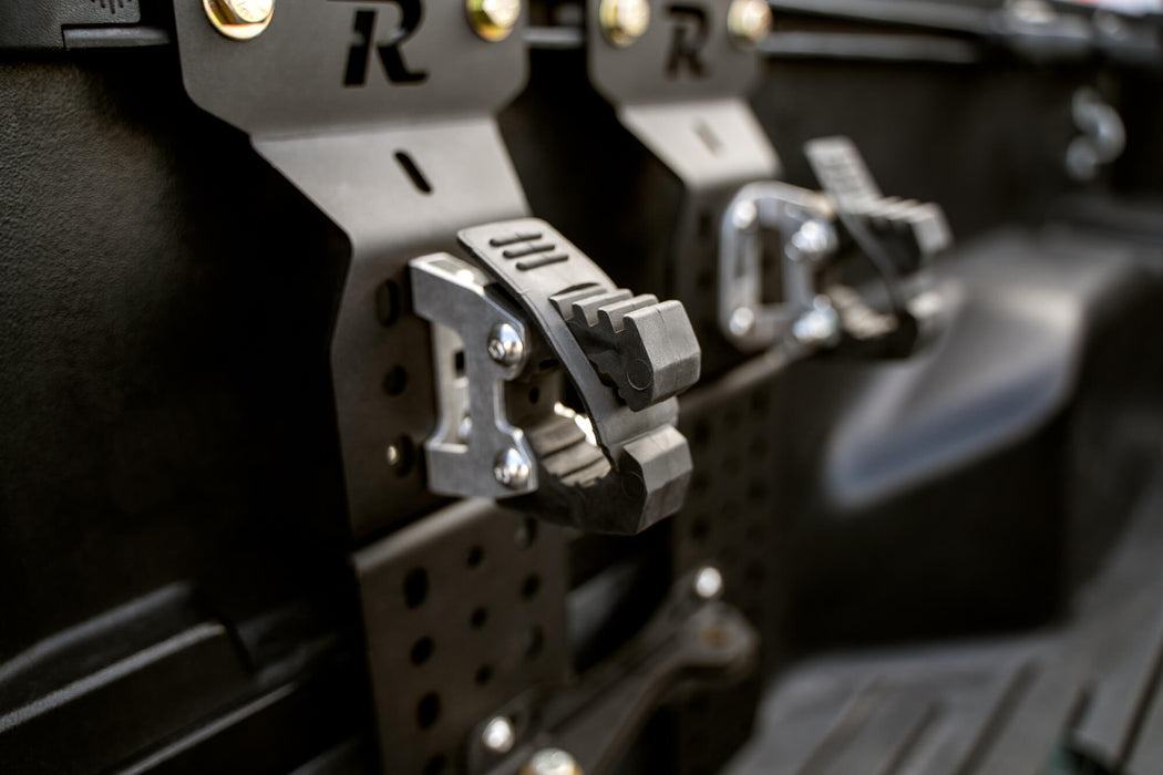 Rago Fabrication Quick Fist Mounts & Clamps for Molle Panels & Truck Beds Pair – installed on vehicle, image 8 of 11
